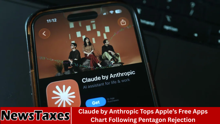 Claude by Anthropic Tops Apple’s Free Apps Chart Following Pentagon Rejection